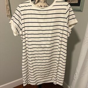 Lulu's Black and White Striped Dress